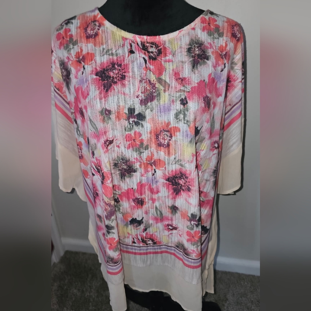 Faded Glory Womens Plus Size 3X Blouse